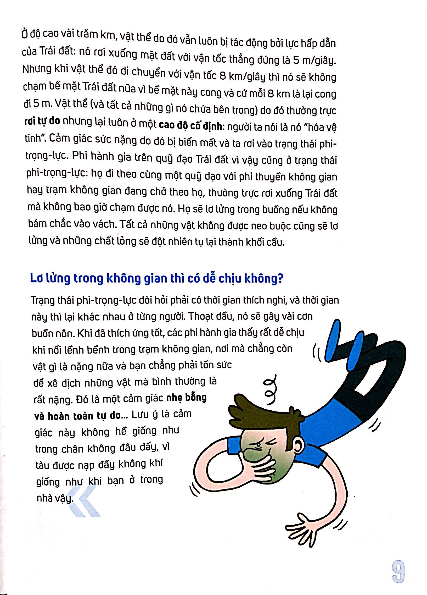 câu hỏi to câu hỏi bé - đi tè trong không gian