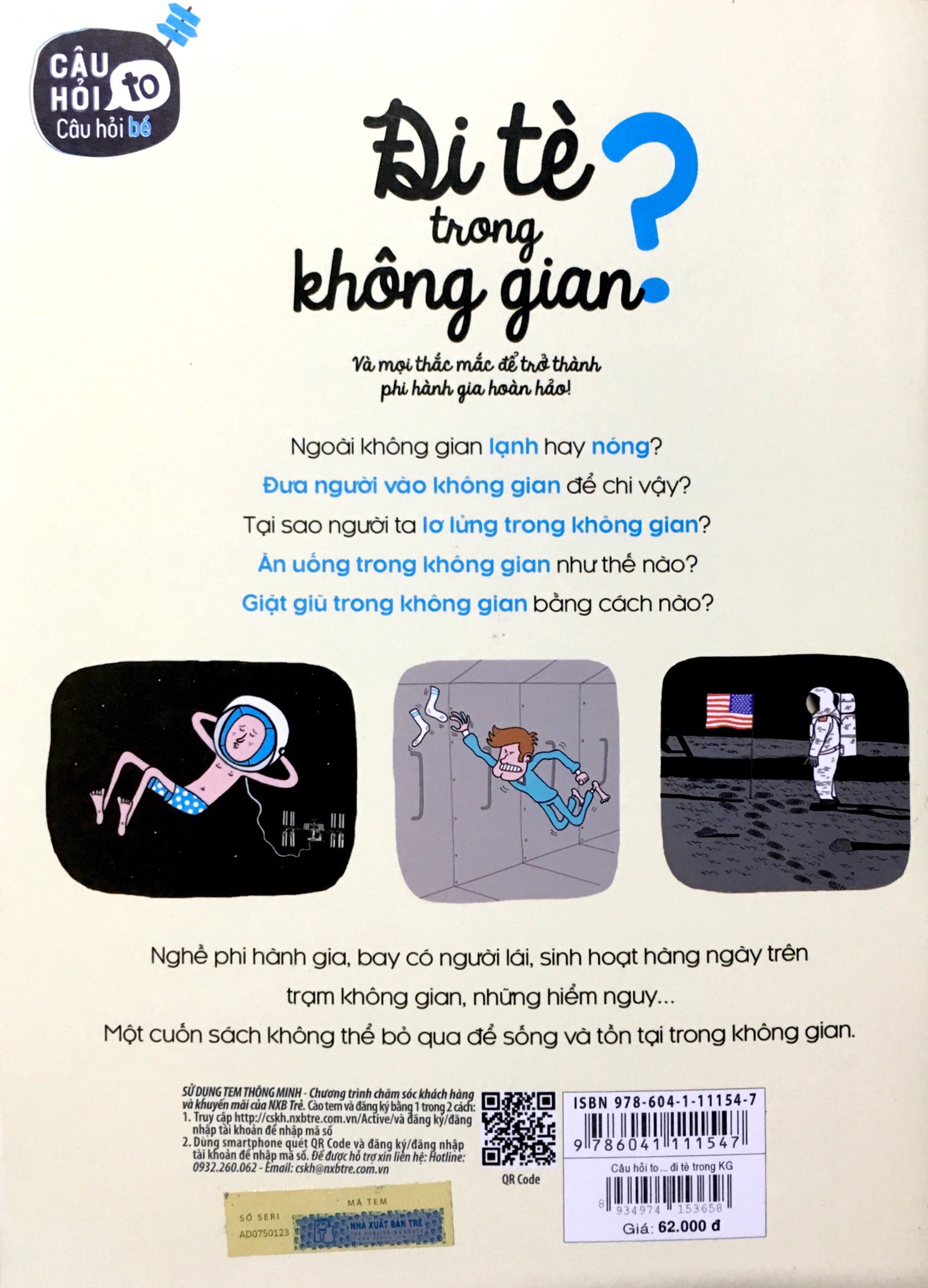 câu hỏi to câu hỏi bé - đi tè trong không gian