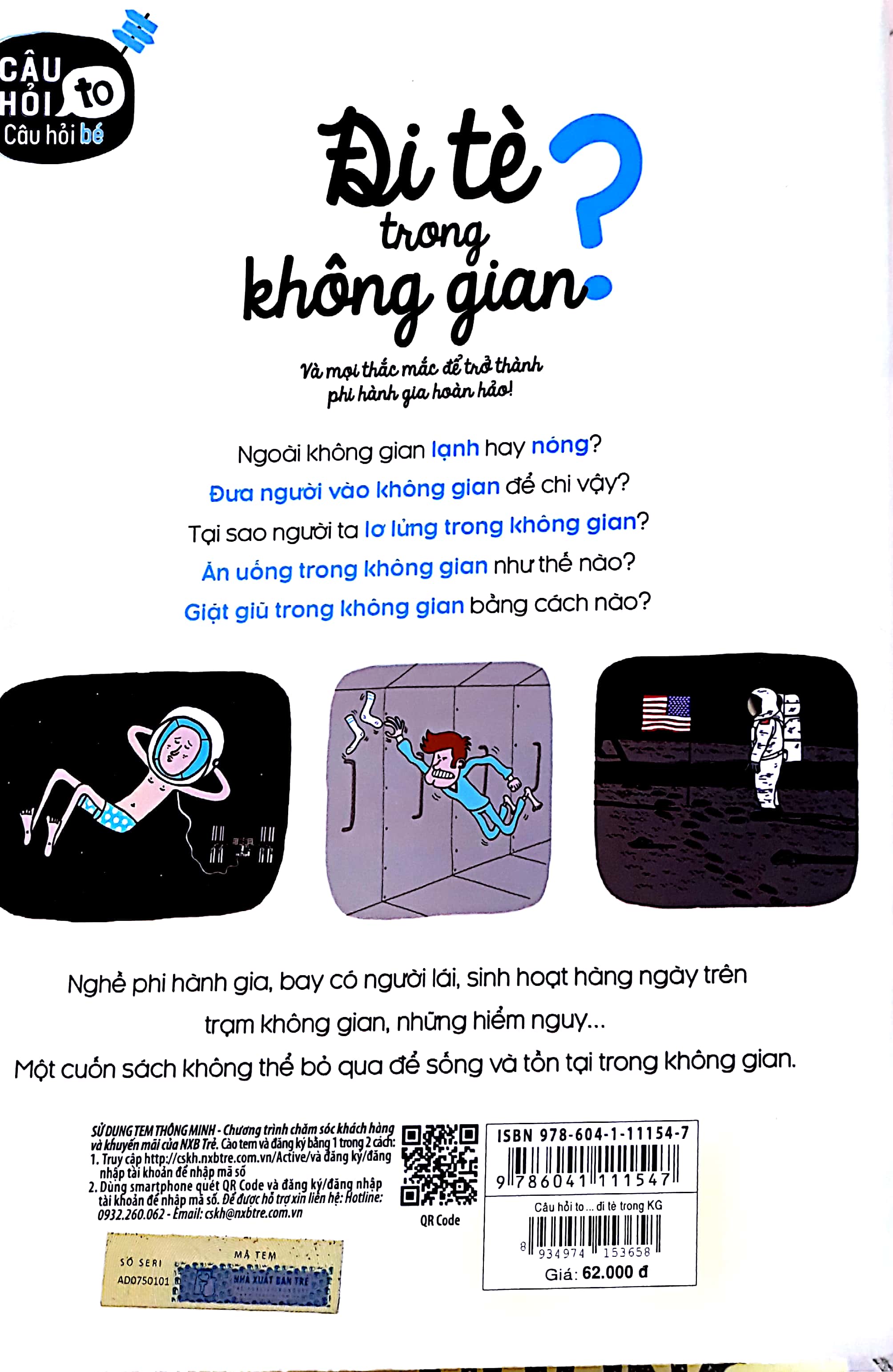 câu hỏi to câu hỏi bé - đi tè trong không gian