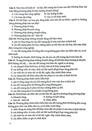 câu hỏi trắc nghiệm địa lí 10 (chân trời)