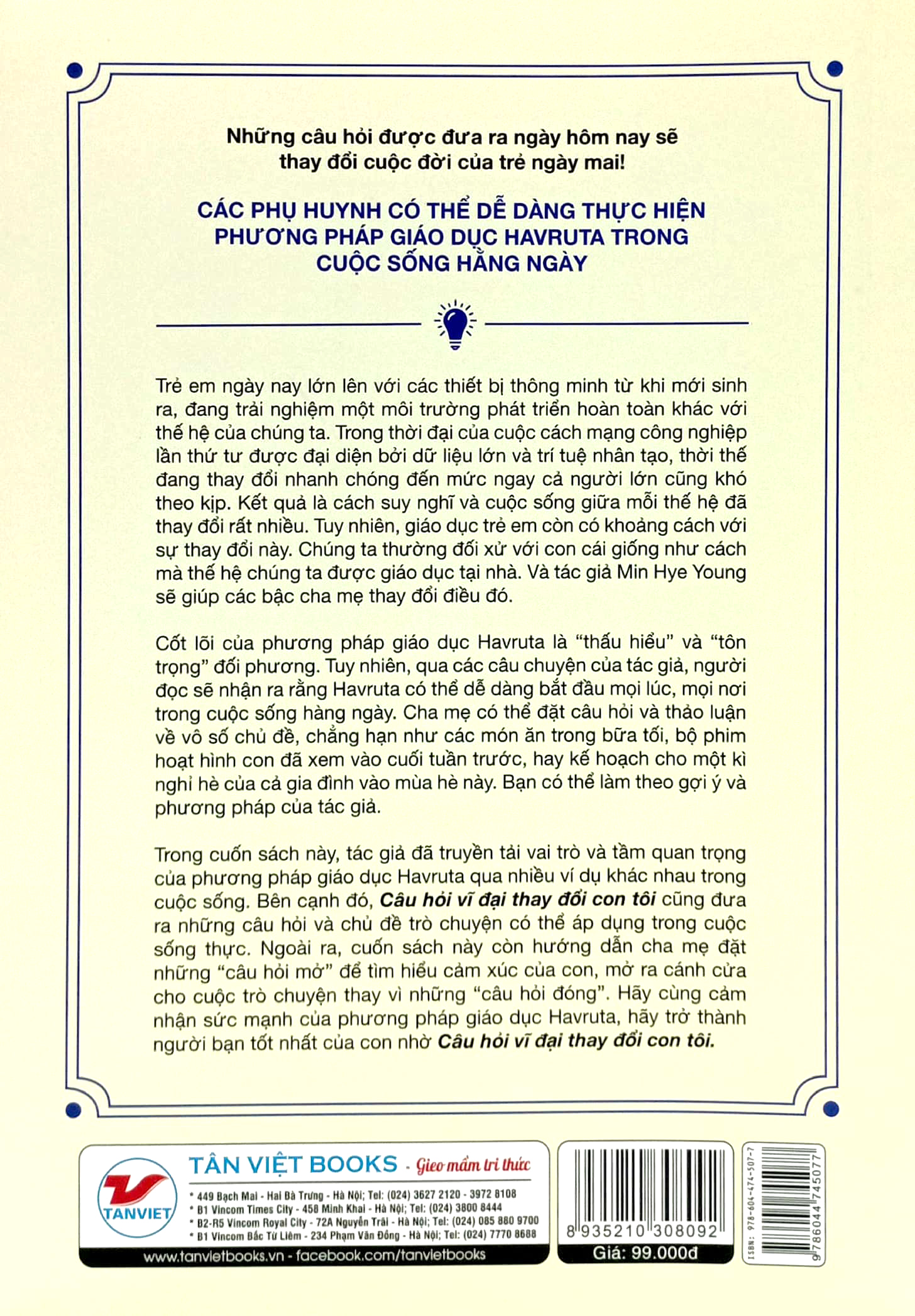 câu hỏi vĩ đại thay đổi con tôi - havruta