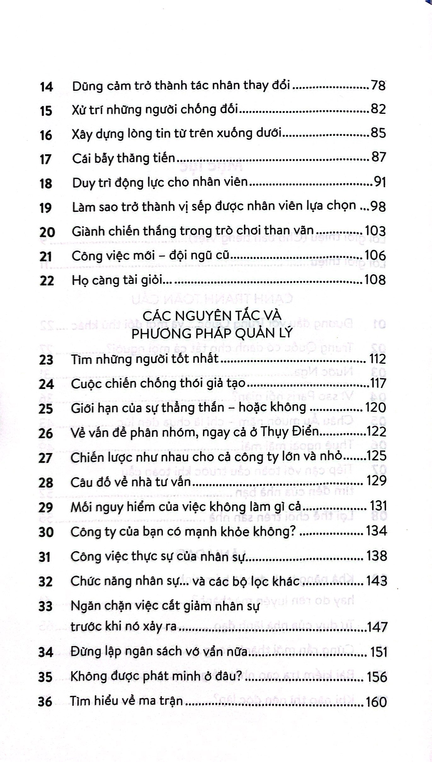 câu trả lời của người chiến thắng