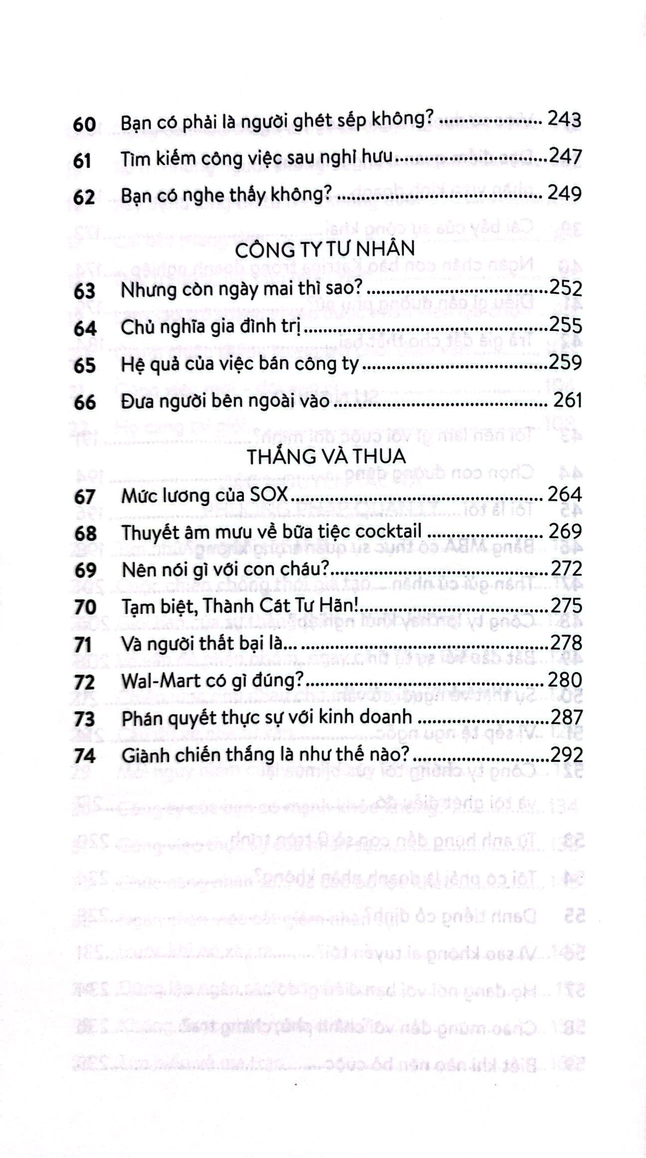câu trả lời của người chiến thắng