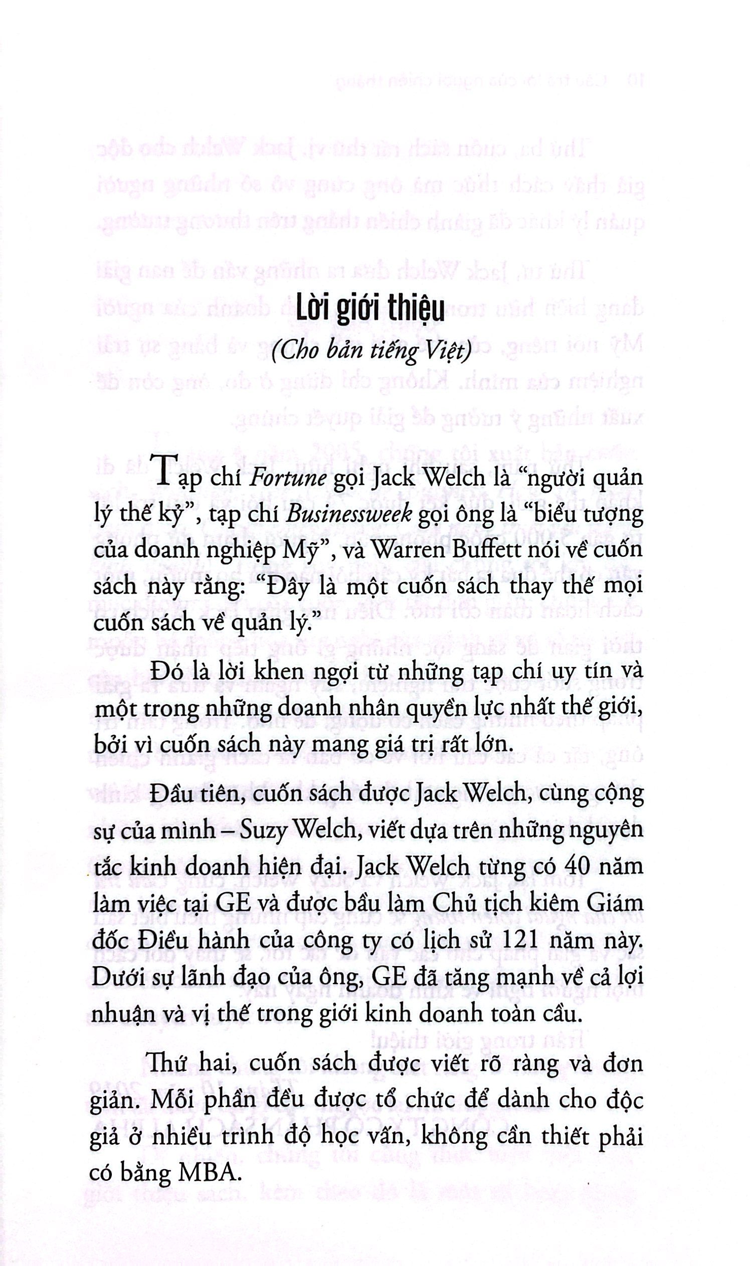 câu trả lời của người chiến thắng
