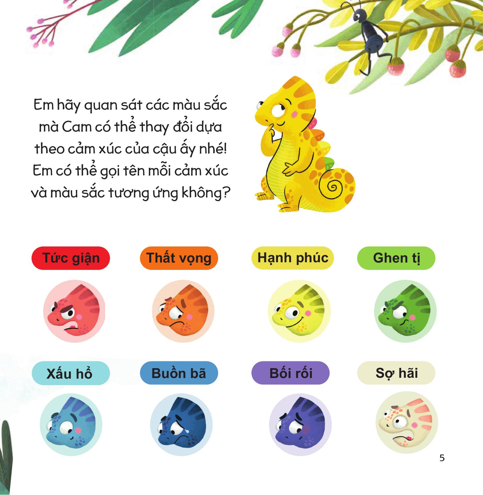 cầu vồng cảm xúc - giúp bé dễ dàng thấu hiểu các cảm xúc thông qua màu sắc - đối mặt với những nỗi sợ