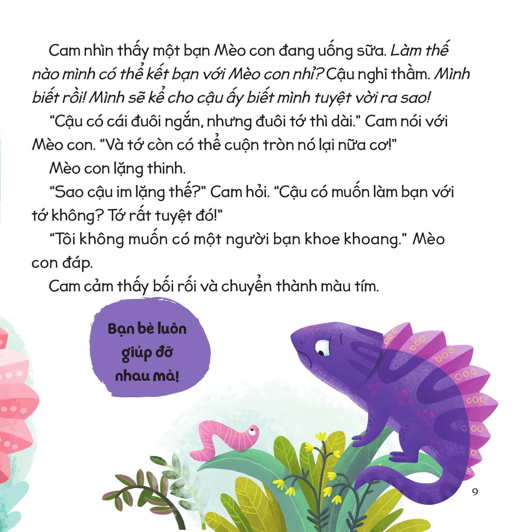 cầu vồng cảm xúc - giúp bé dễ dàng thấu hiểu các cảm xúc thông qua màu sắc - học cách kết bạn