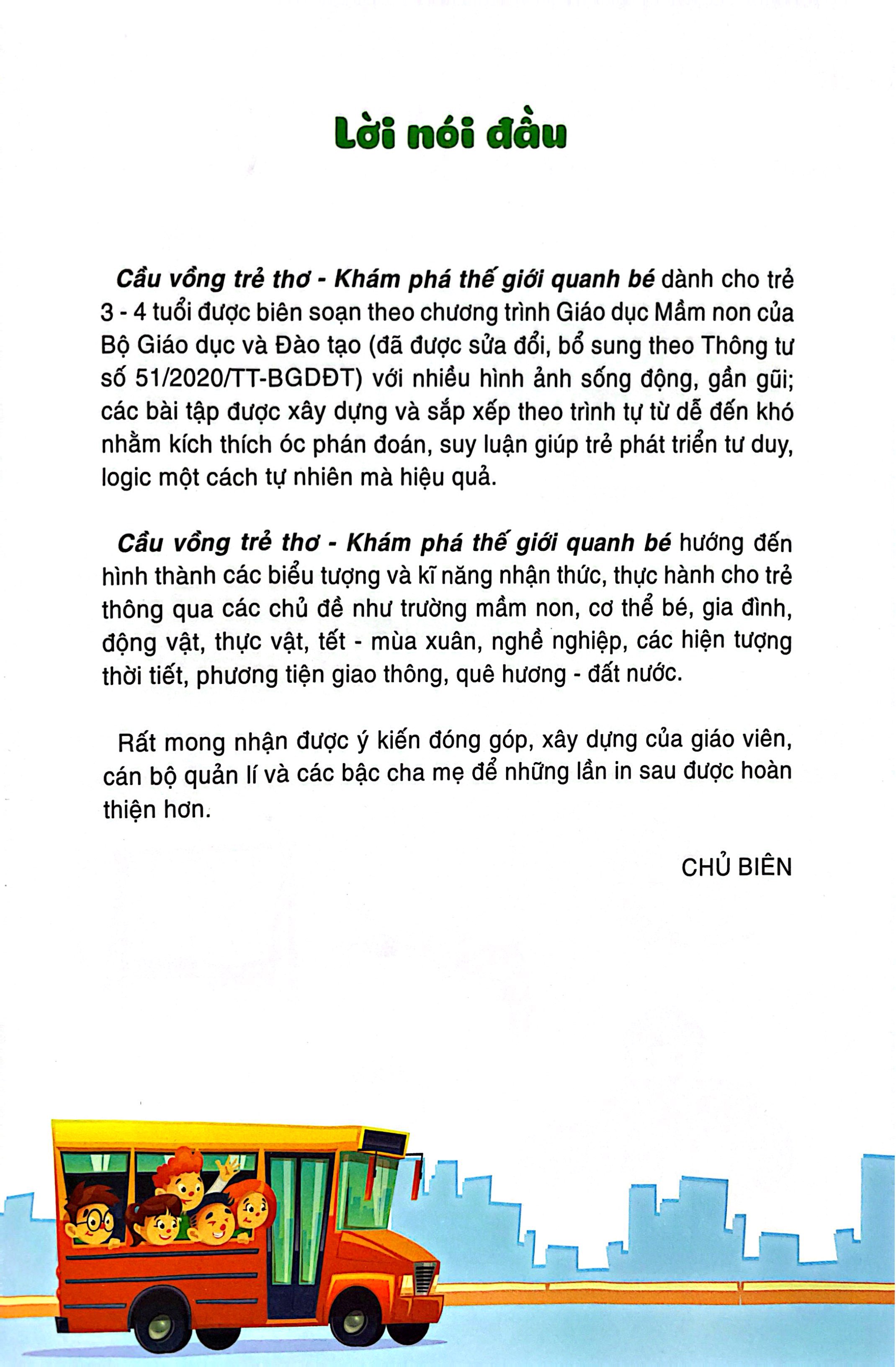 Cau Vong Tre Tho - Kham Pha The Gioi Quanh Be - Danh Cho Tre 3-4 Tuoi