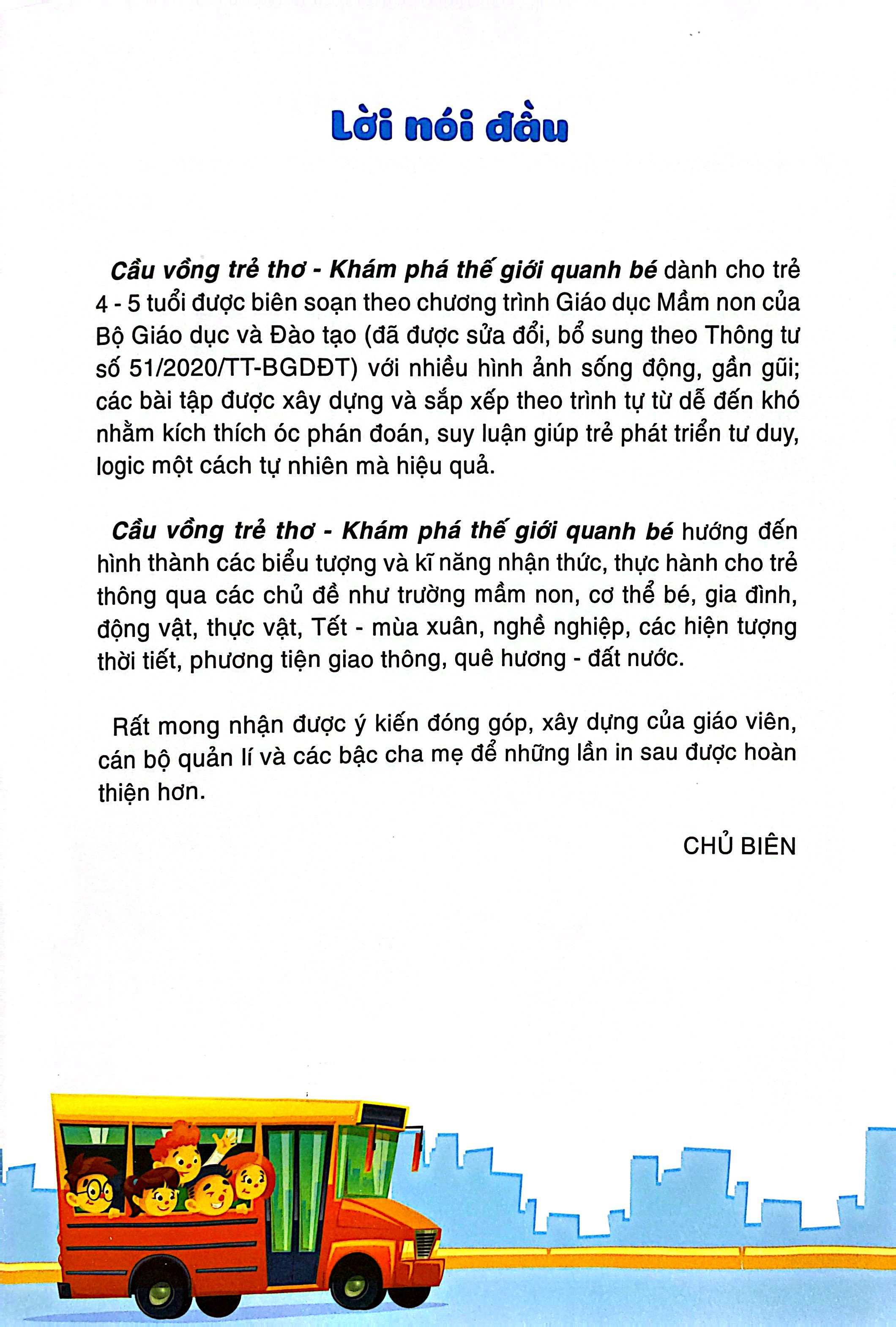 Cau Vong Tre Tho - Kham Pha The Gioi Quanh Be - Danh Cho Tre 4-5 Tuoi