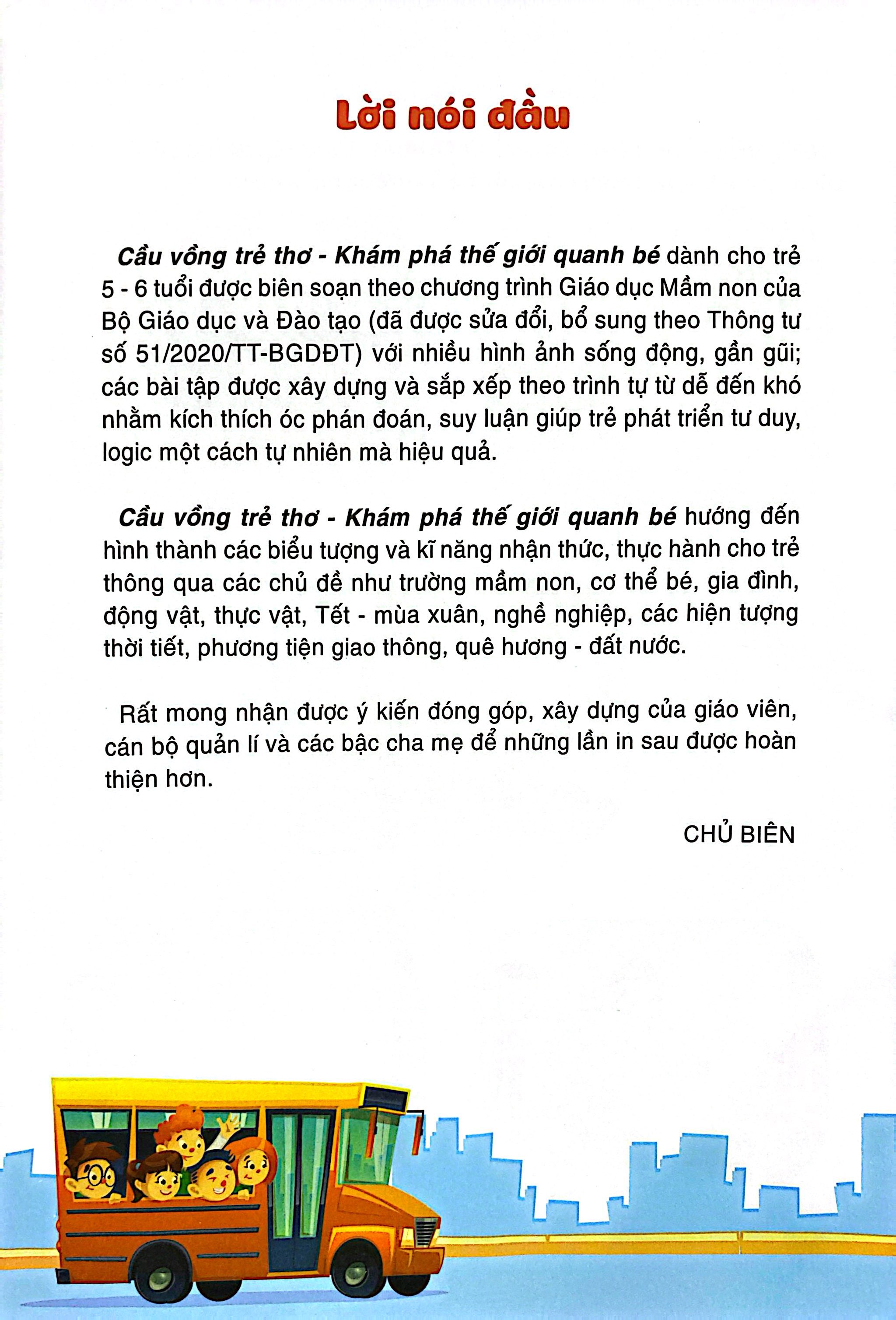 Cau Vong Tre Tho - Kham Pha The Gioi Quanh Be - Danh Cho Tre 5-6 Tuoi