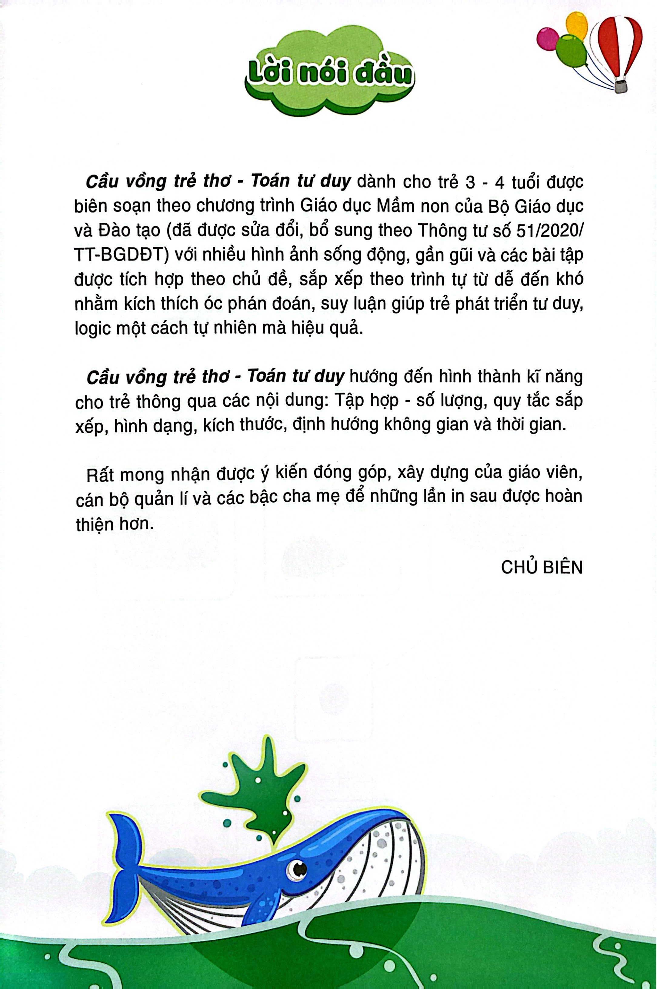 Cau Vong Tre Tho - Toan Tu Duy - Danh Cho Tre 3-4 Tuoi