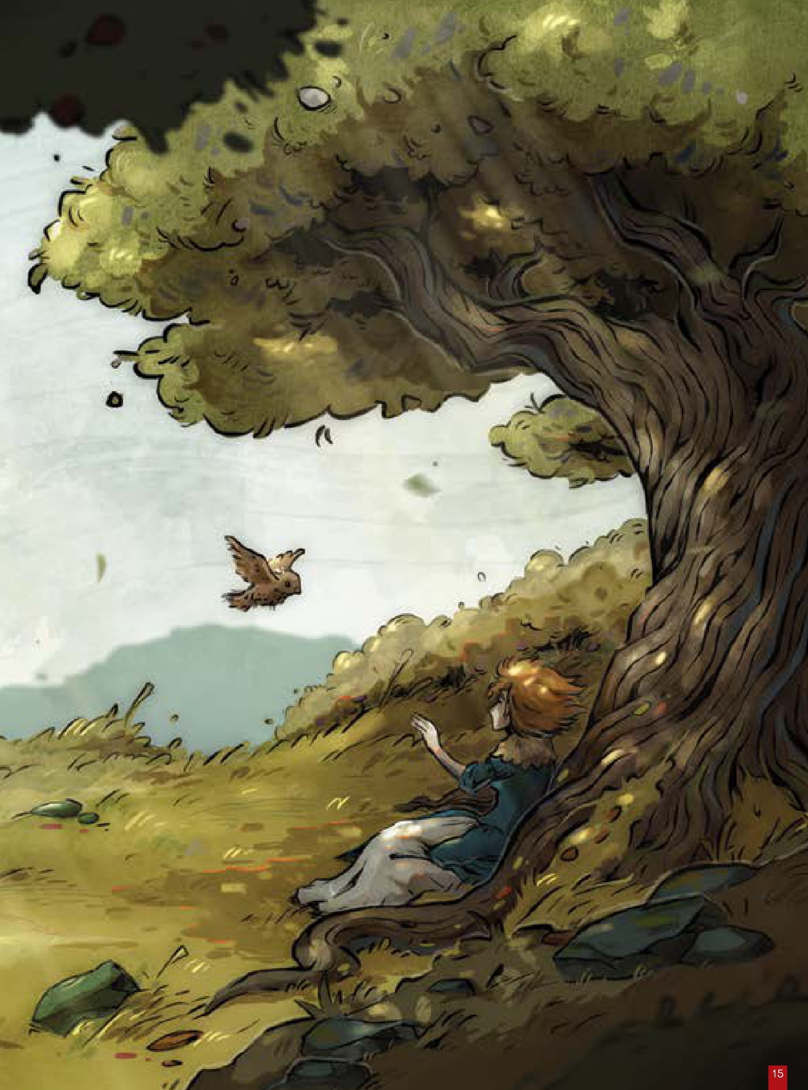 cây bách xù - truyện cổ grimm kinh dị được kể bằng tranh