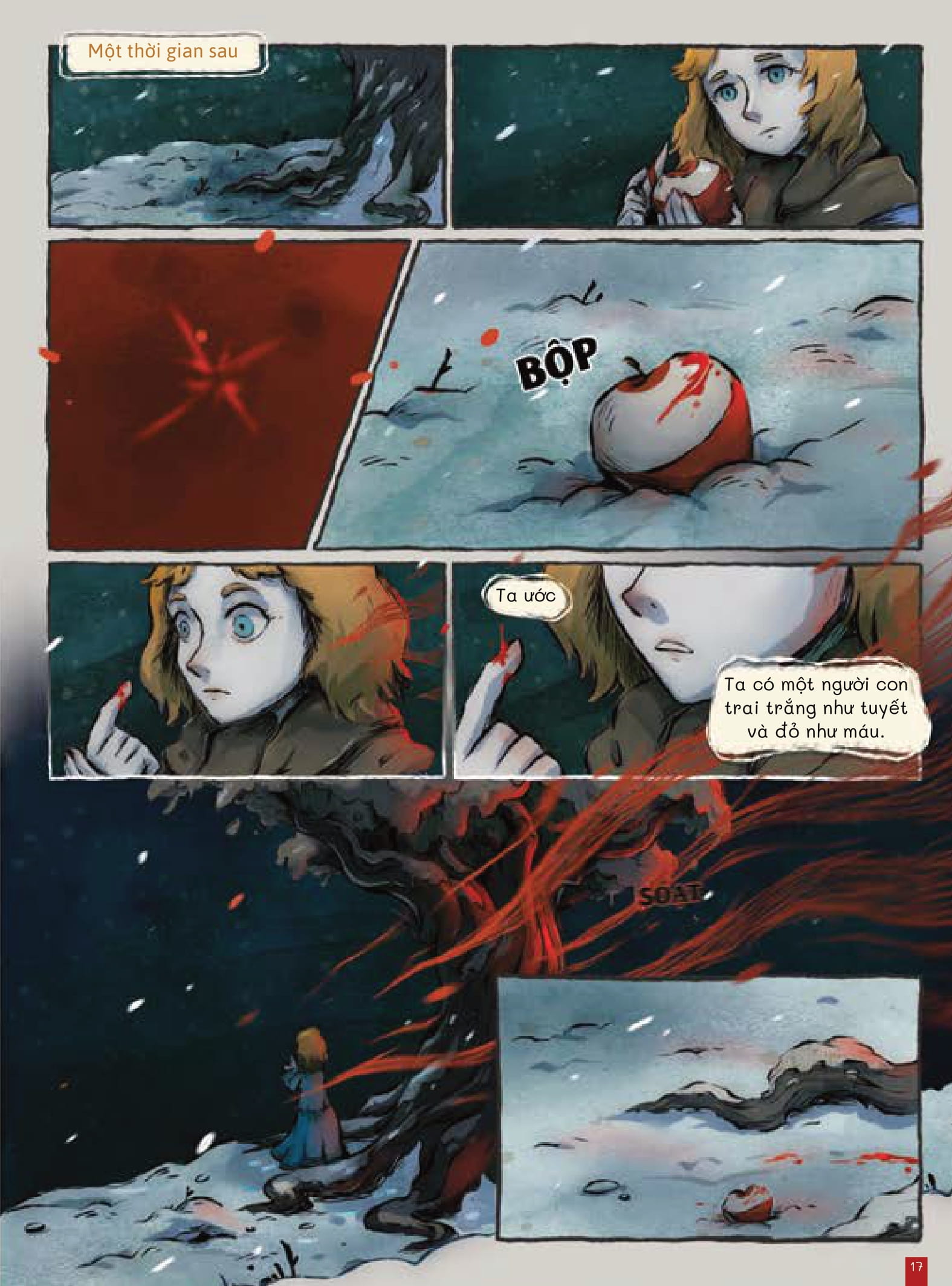 cây bách xù - truyện cổ grimm kinh dị được kể bằng tranh