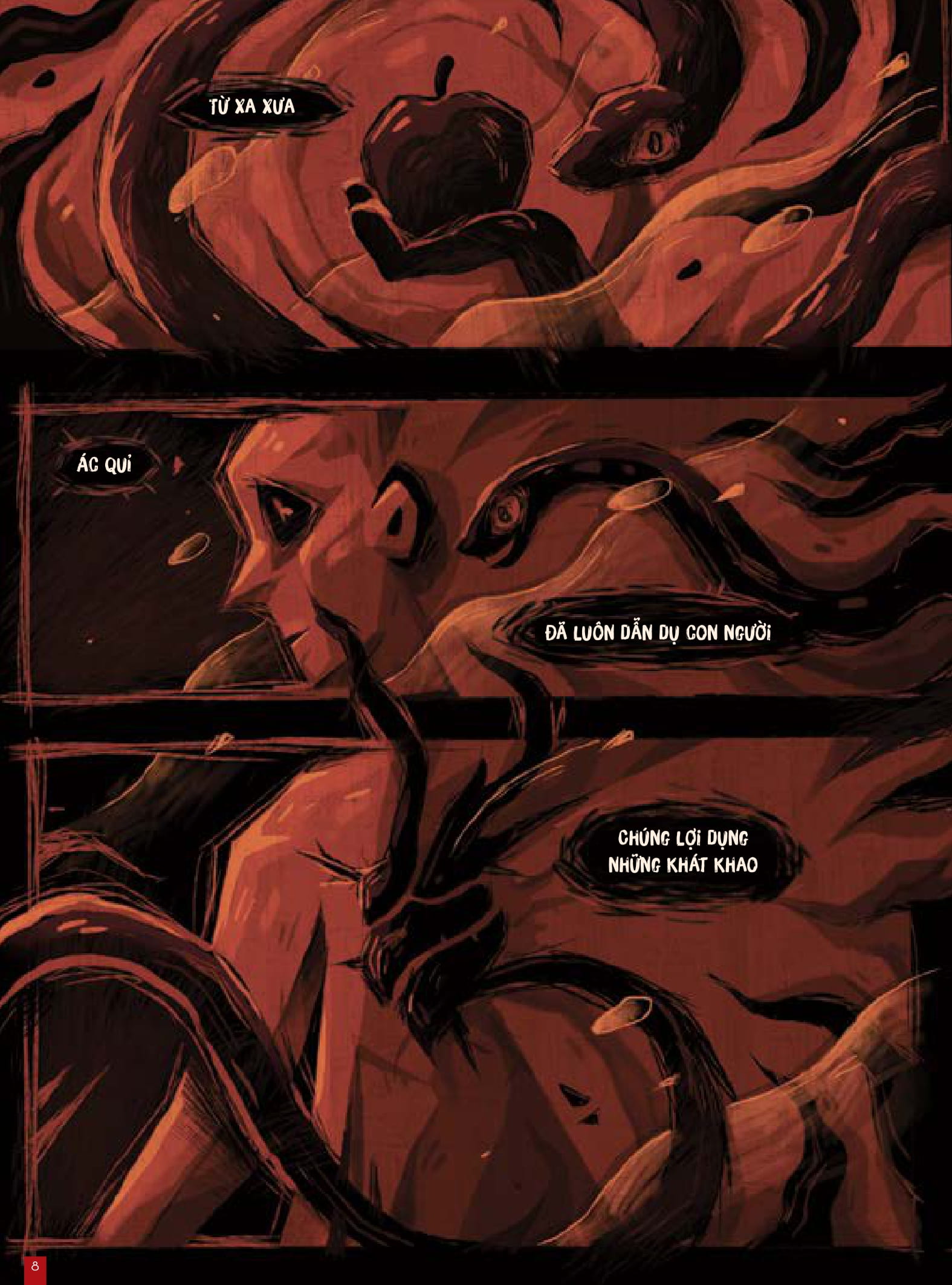 cây bách xù - truyện cổ grimm kinh dị được kể bằng tranh