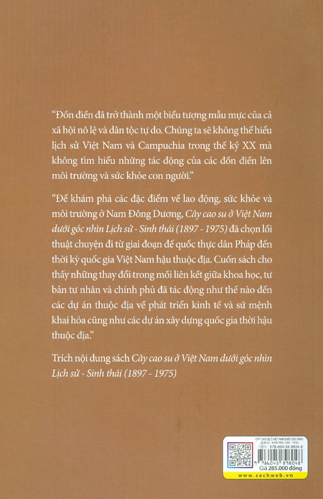 cây cao su ở việt nam dưới góc nhìn lịch sử - sinh thái (1897-1975)