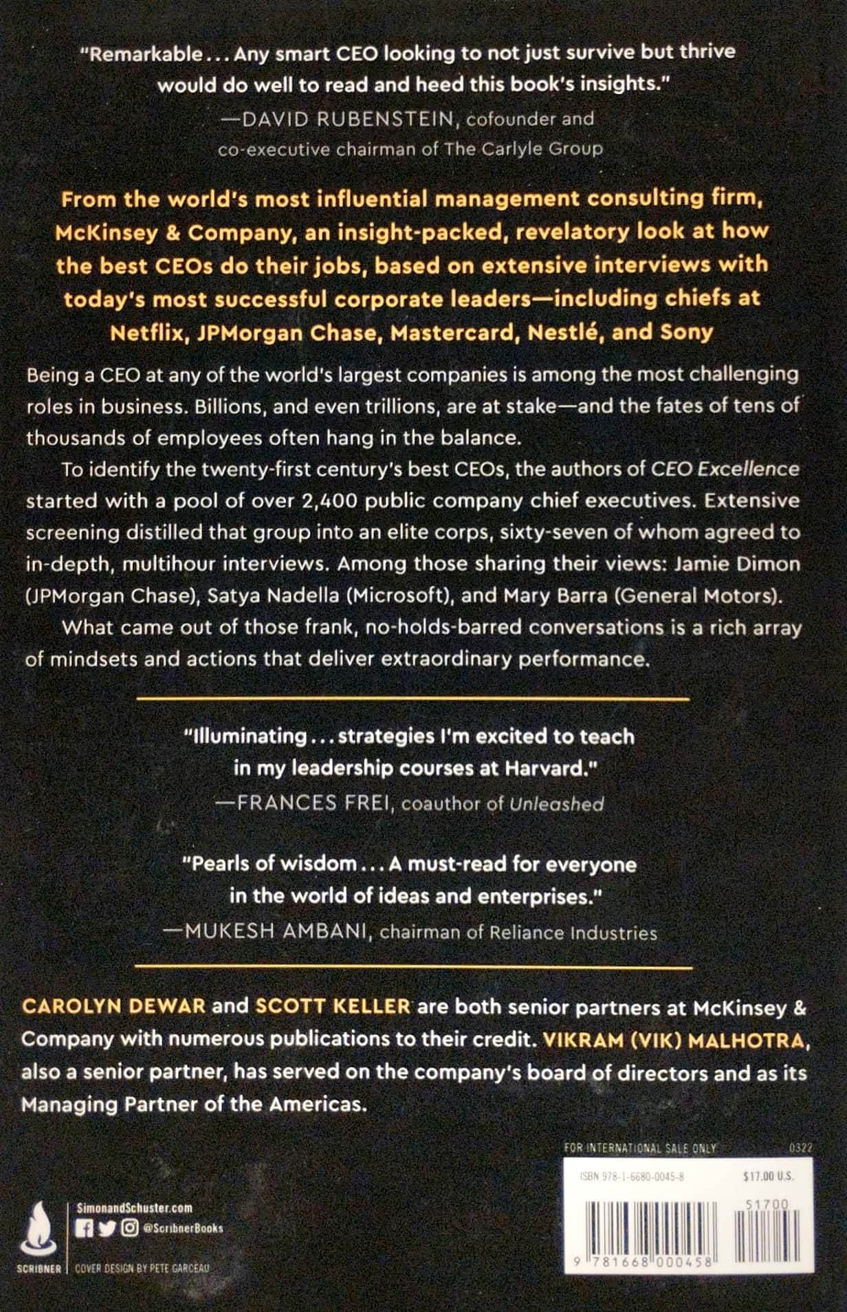 CEO Excellence: The Six Mindsets That Distinguish The Best Leaders From The Rest