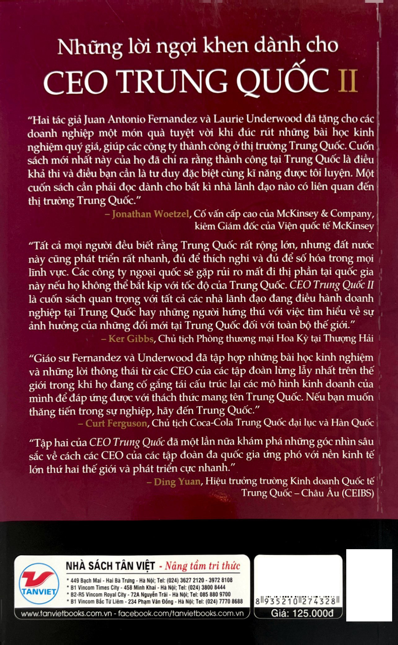 ceo trung quốc ii - bài học kinh nghiệm từ 25 ceo của các tập đoàn đa quốc gia hàng đầu ở trung quốc