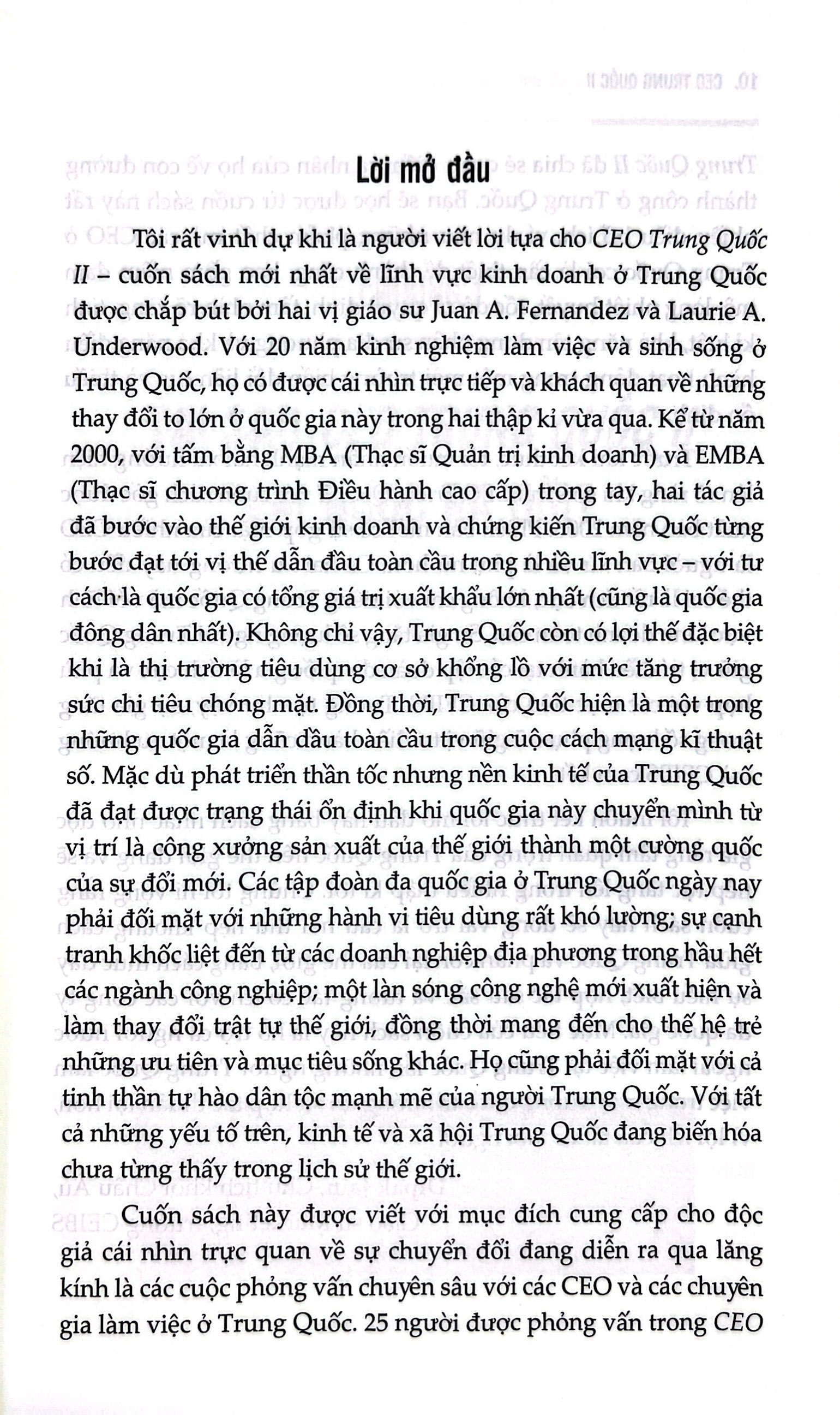 ceo trung quốc ii - bài học kinh nghiệm từ 25 ceo của các tập đoàn đa quốc gia hàng đầu ở trung quốc