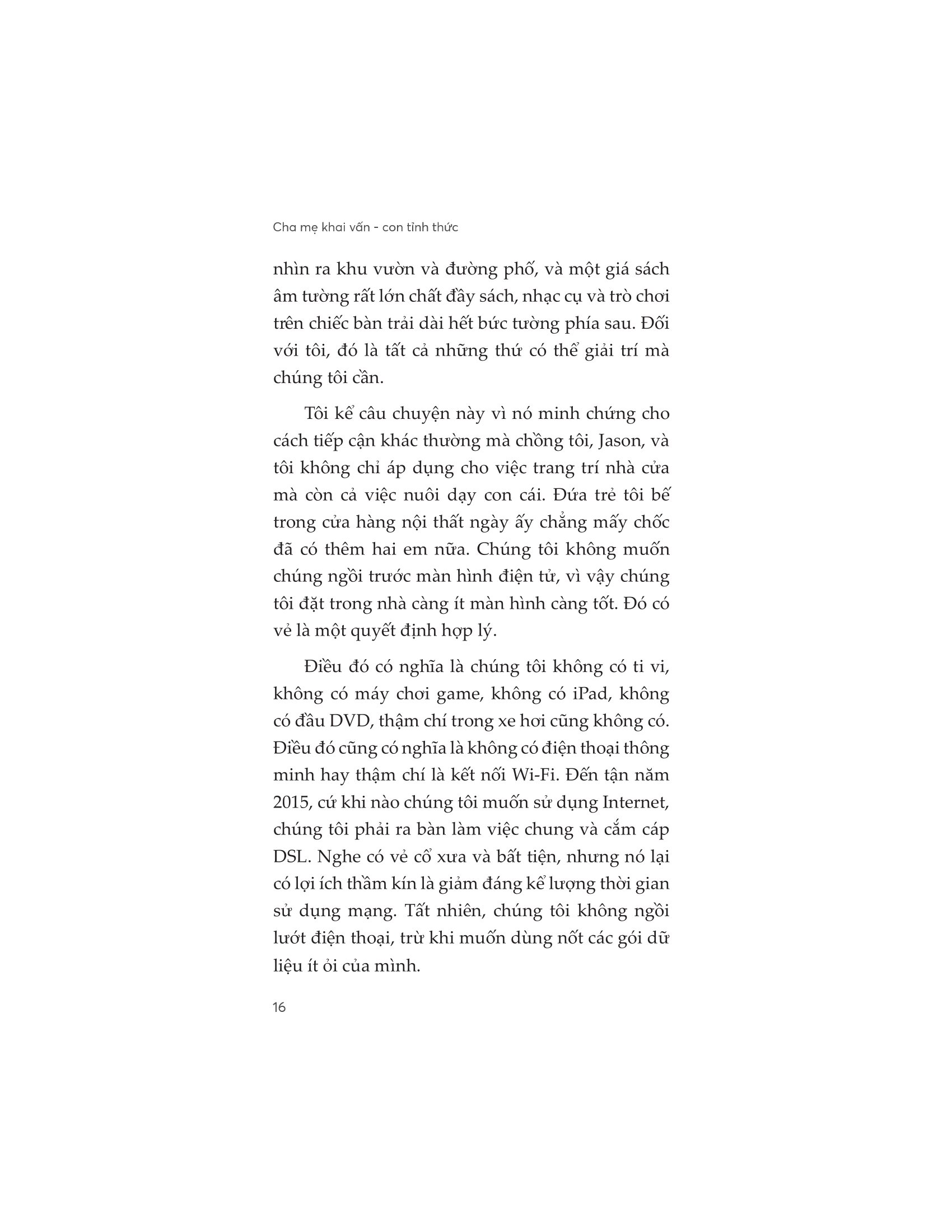 cha mẹ khai vấn - con tỉnh thức