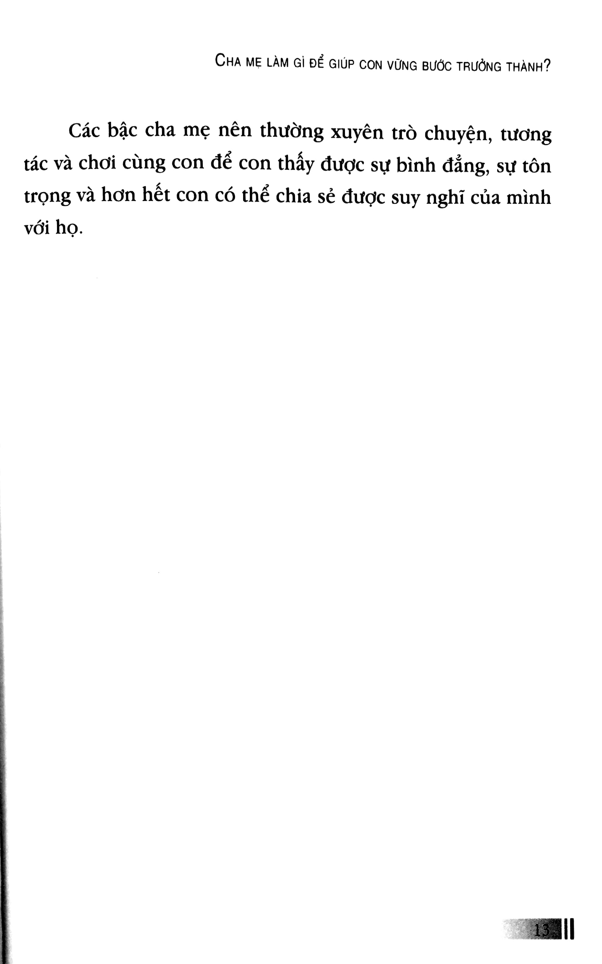 cha mẹ làm gì để giúp con vững bước trưởng thành? (tái bản)
