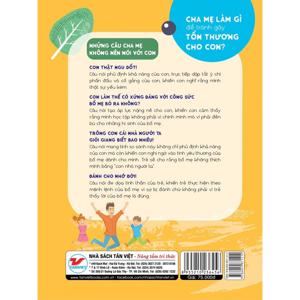 cha mẹ làm gì để tránh làm gây tổn thương cho con