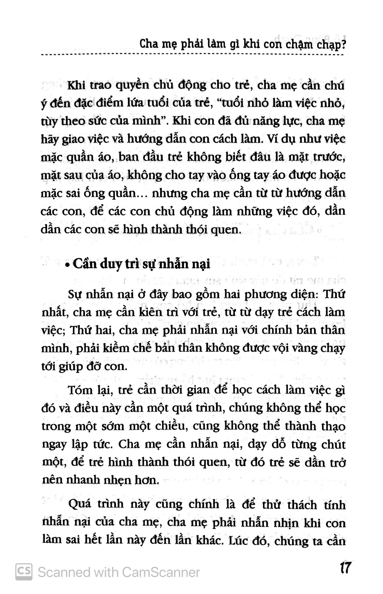 cha mẹ phải làm gì khi con chậm chạp?