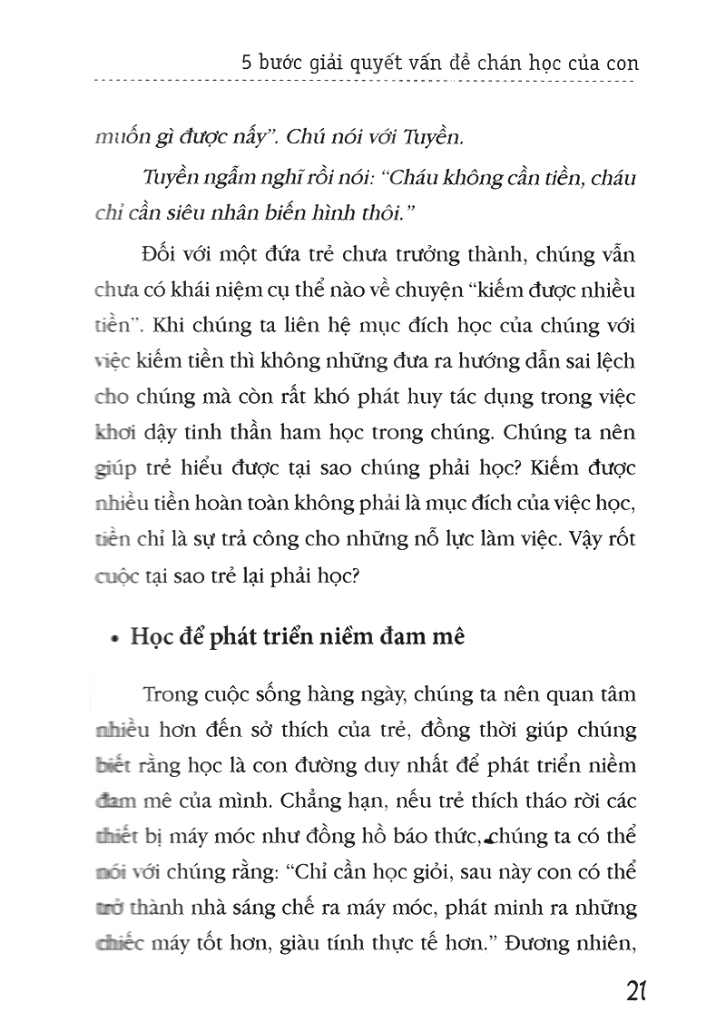 cha mẹ phải làm gì khi con không thích học - 5 bước giải quyết vấn đề chán học của con