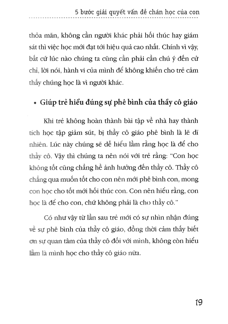 cha mẹ phải làm gì khi con không thích học - 5 bước giải quyết vấn đề chán học của con