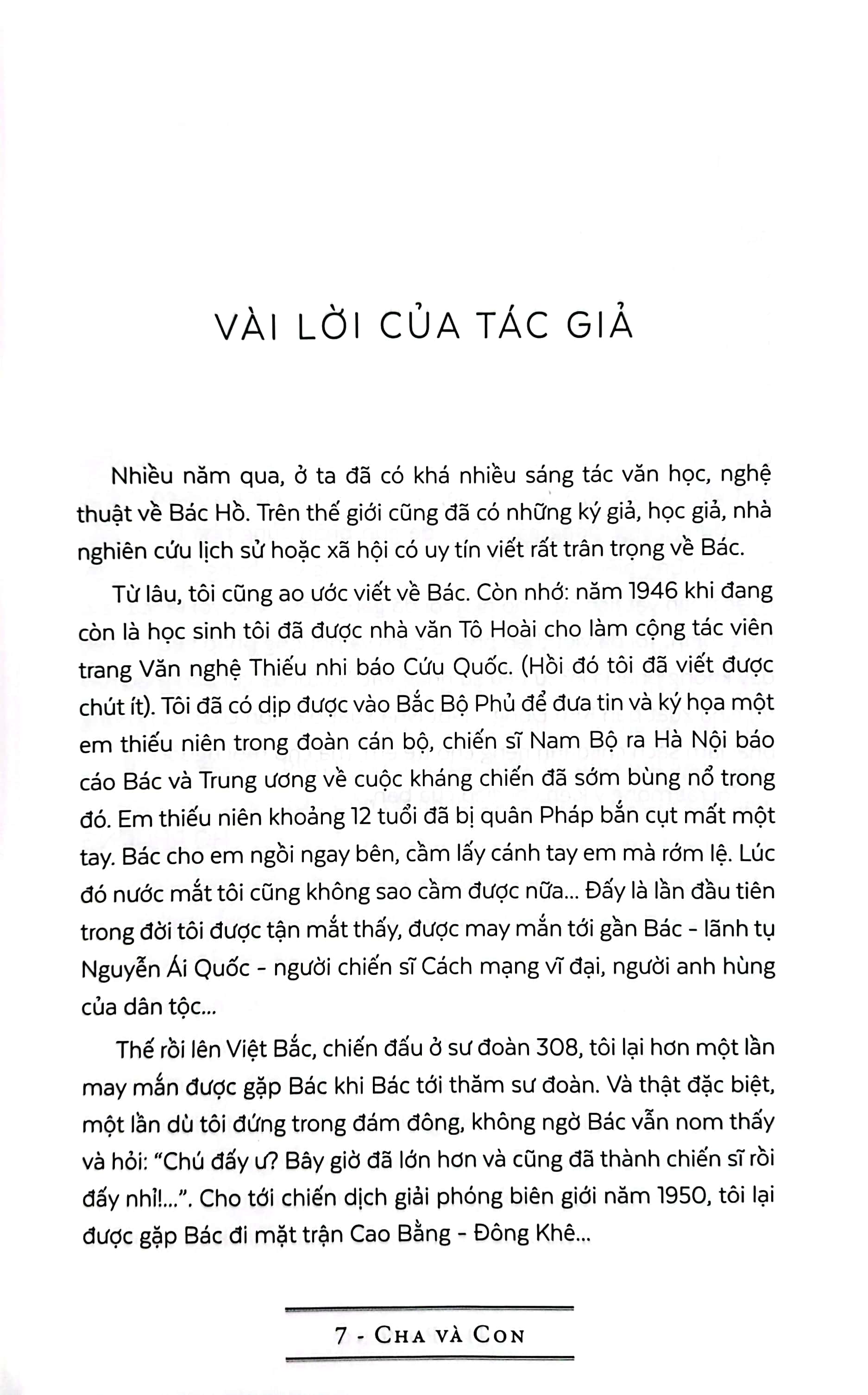 cha và con - tiểu thuyết về bác hồ và cụ phó bảng nguyễn sinh sắc (tái bản 2022)