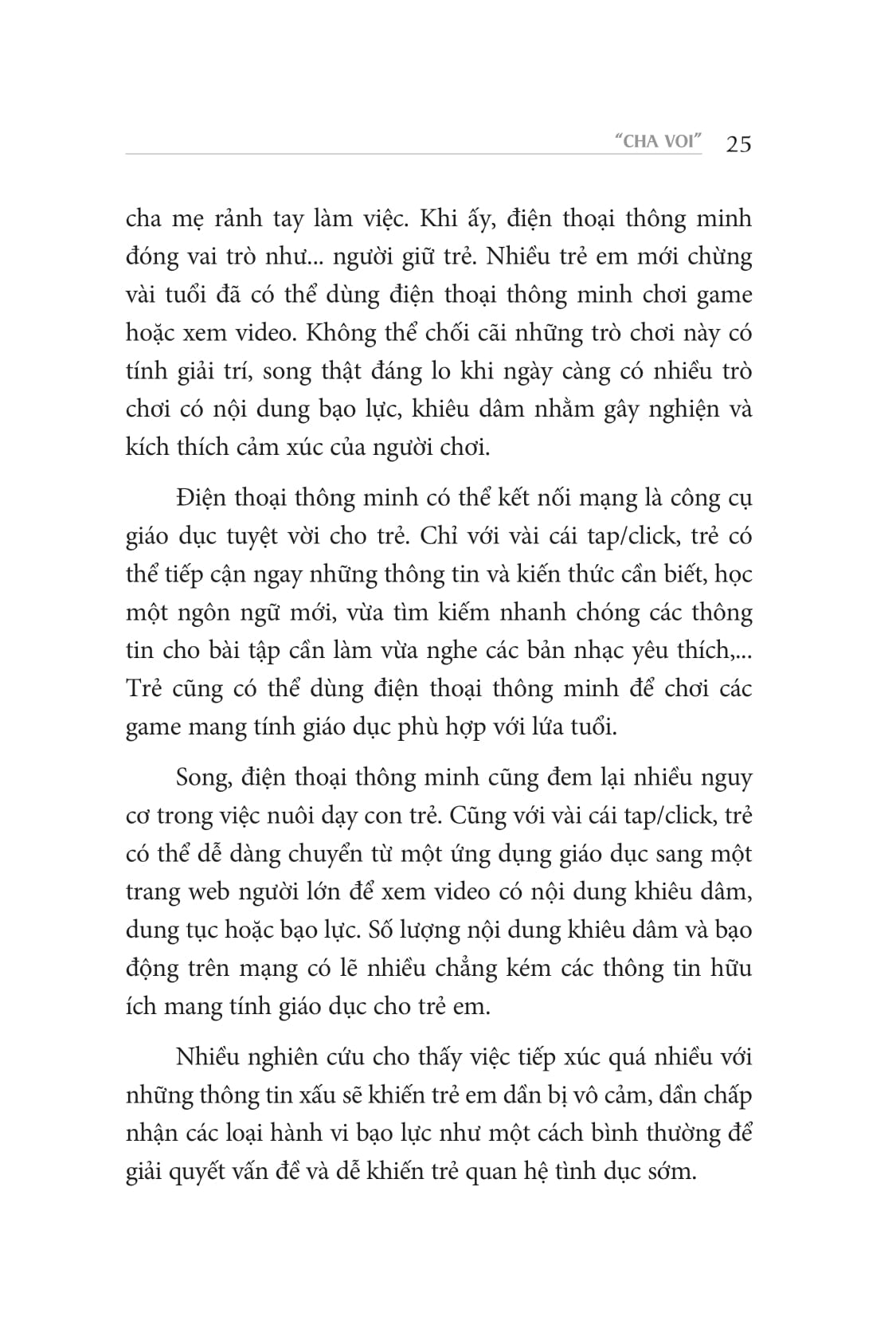 cha voi: dạy con nên người ở thời đại số