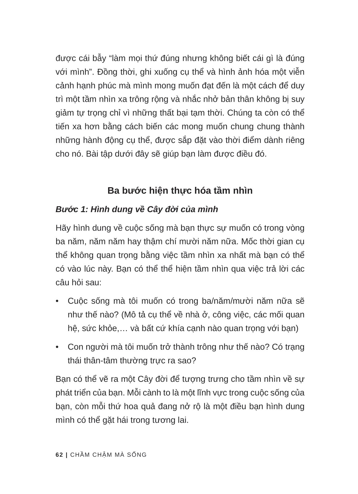 chầm chậm mà sống