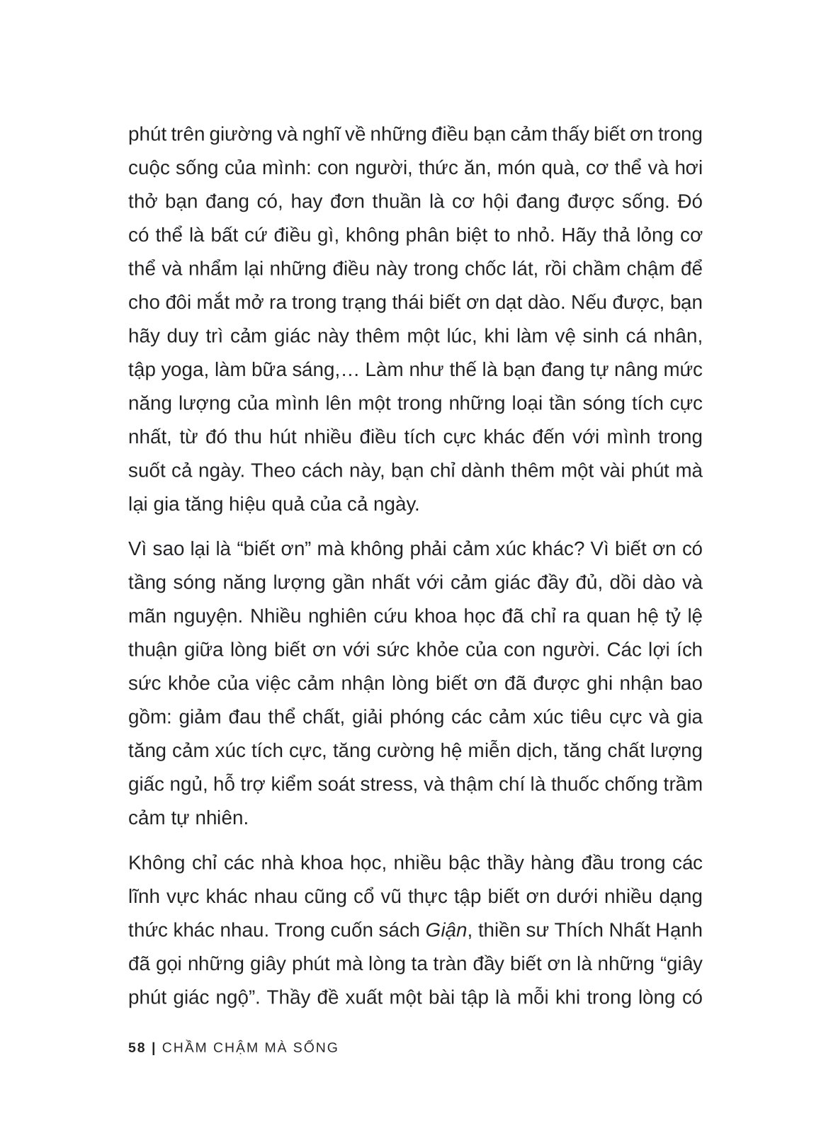 chầm chậm mà sống