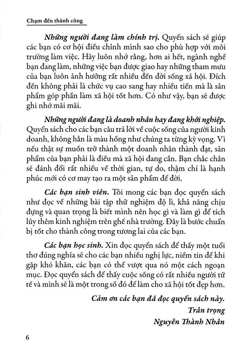 chạm đến thành công