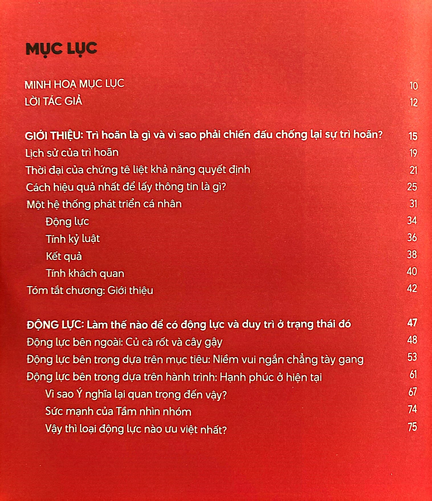 chấm dứt thói trì hoãn