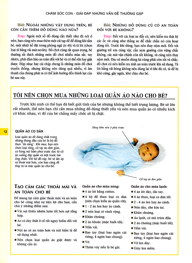 chăm sóc con giải đáp những vấn đề thường gặp