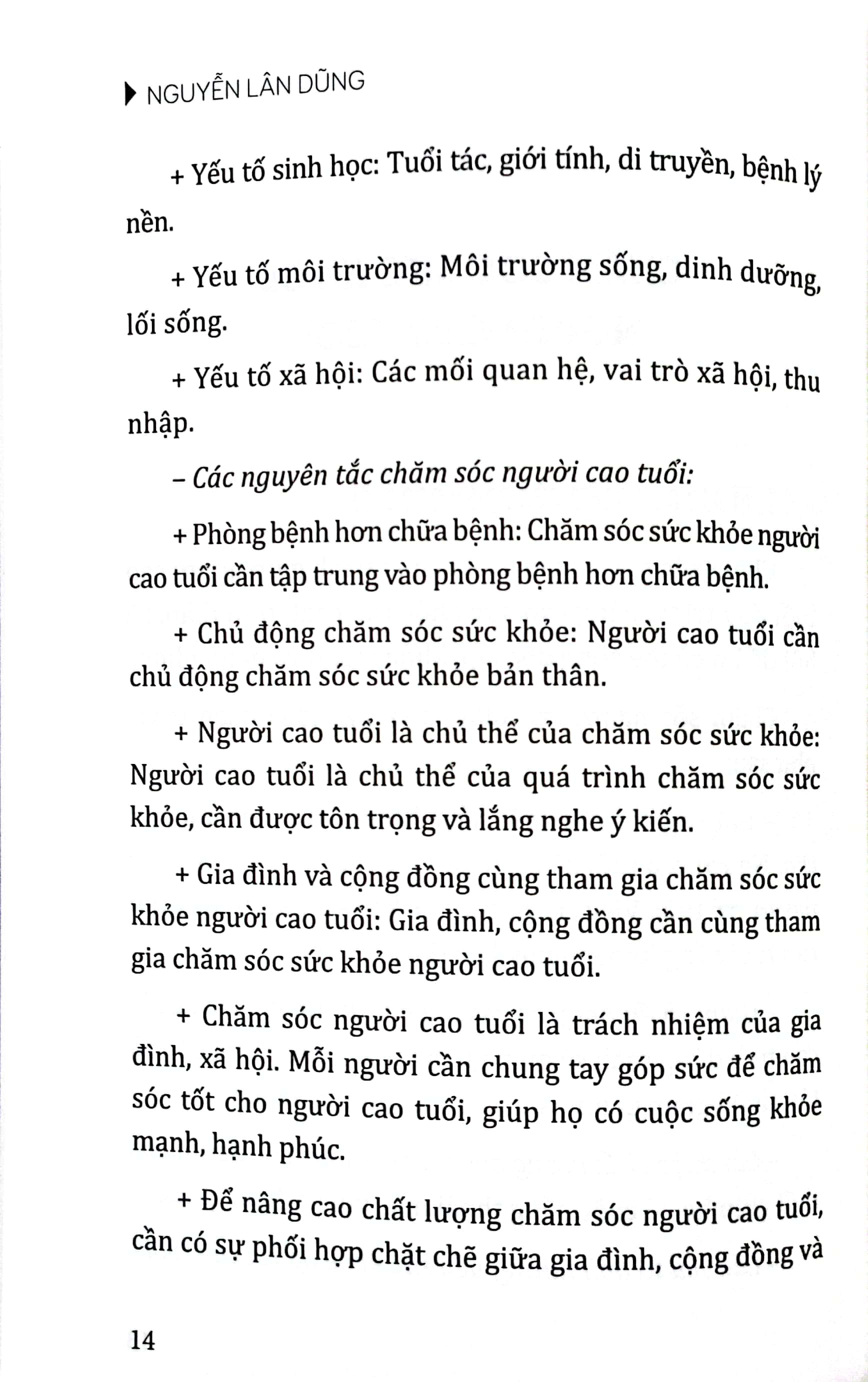 chăm sóc người cao tuổi