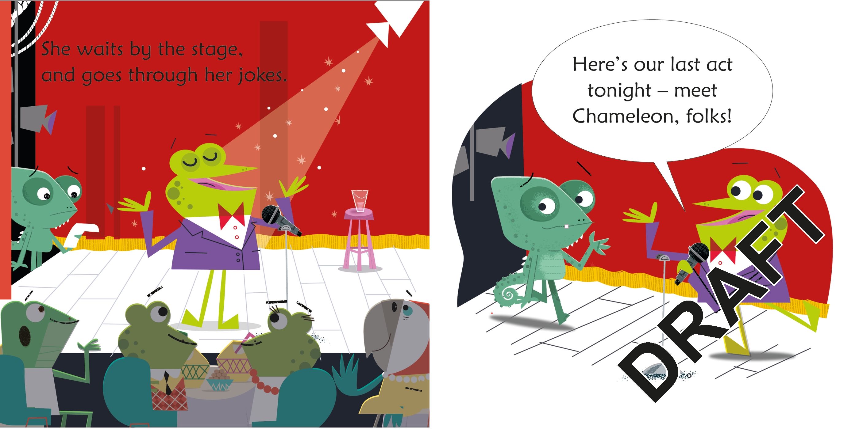 chameleon comedian (usborne phonics readers)