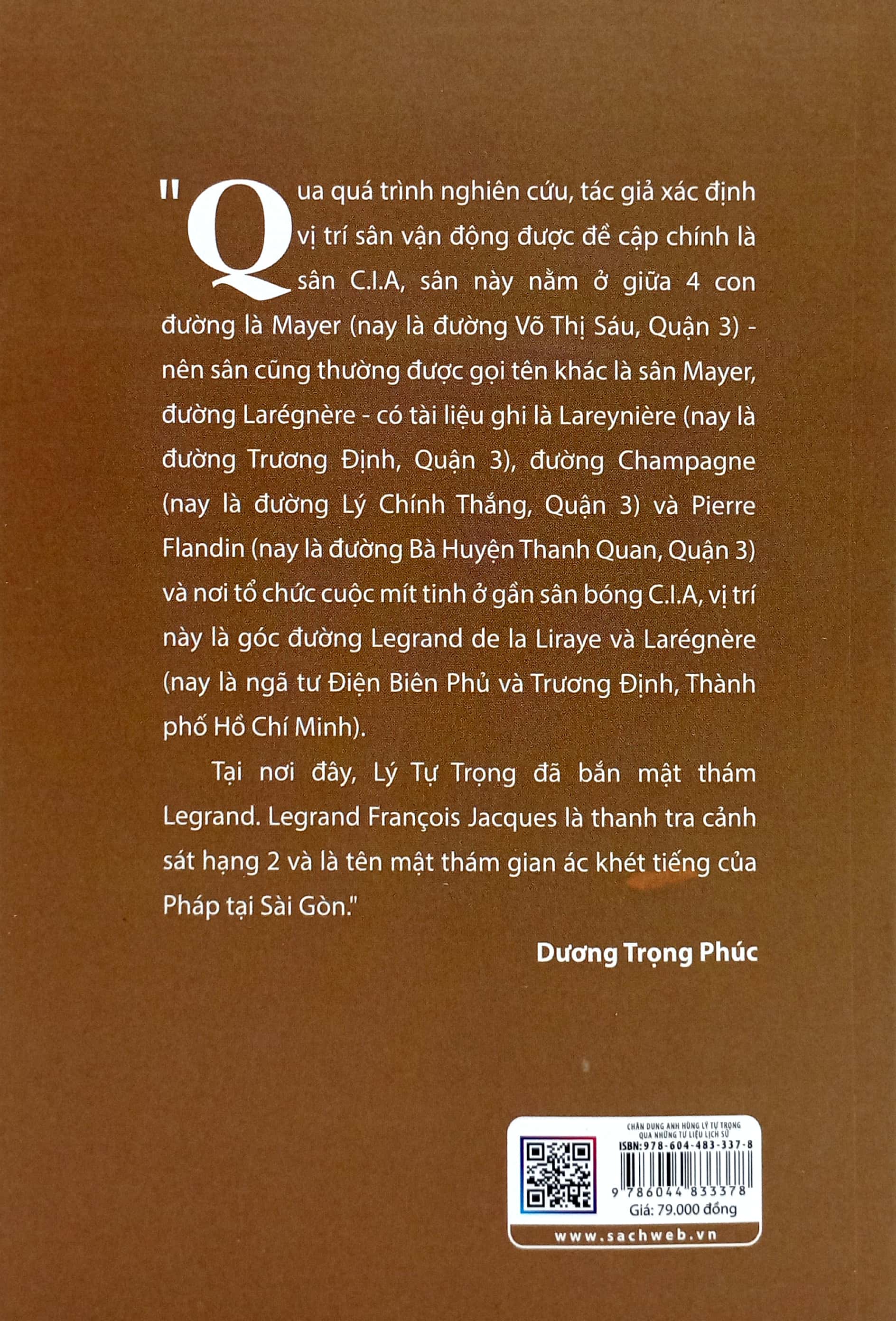 chân dung anh hùng lý tự trọng - qua những tư liệu lịch sử (tái bản 2024)