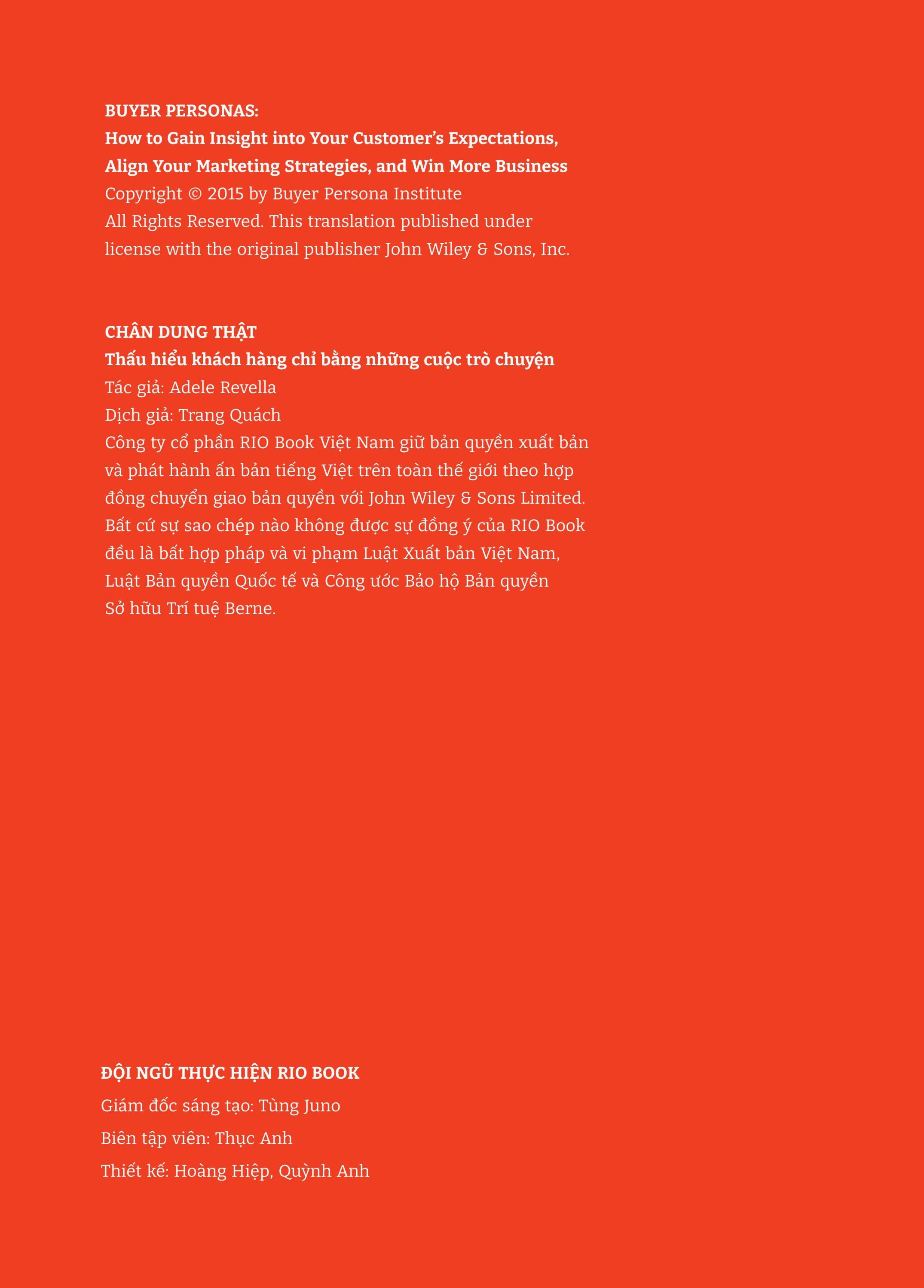 chân dung thật - thấu hiểu khách hàng chỉ bằng những cuộc trò chuyện