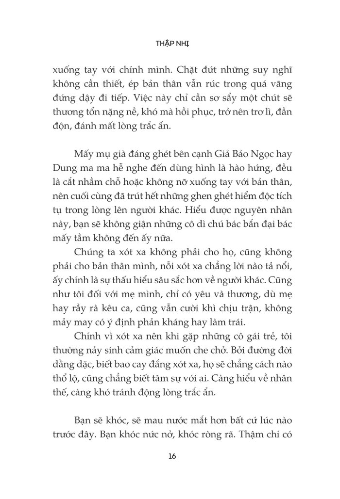 chẳng nhớ quá khứ, chẳng sợ tương lai