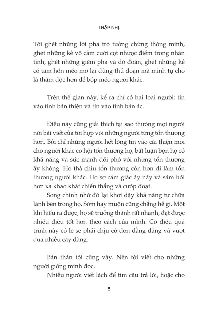 chẳng nhớ quá khứ, chẳng sợ tương lai