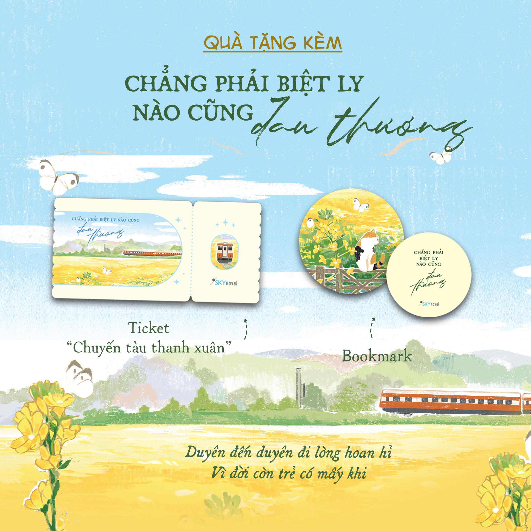 chẳng phải biệt ly nào cũng đau thương - tặng kèm bookmark bế hình + ticket “chuyến tàu thanh xuân”