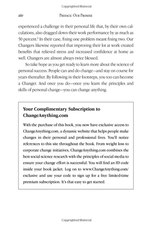 change anything (international): the new science of personal success