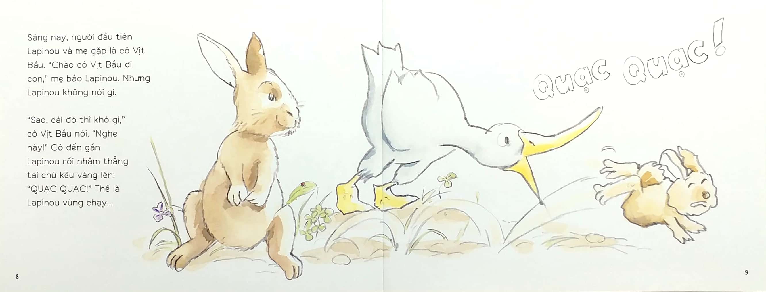 chào cô chào bác đi con!