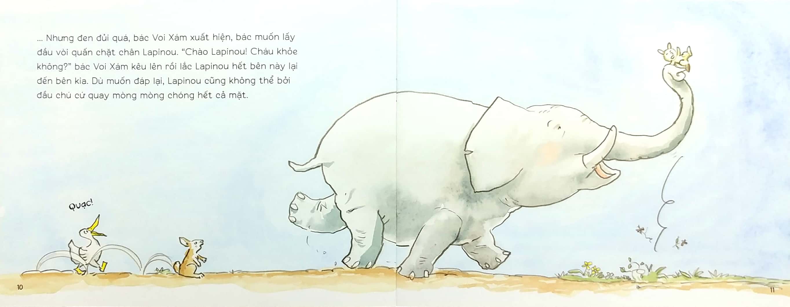 chào cô chào bác đi con!