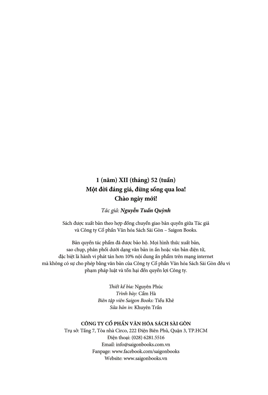 chào ngày mới - một đời đáng giá đừng sống qua loa