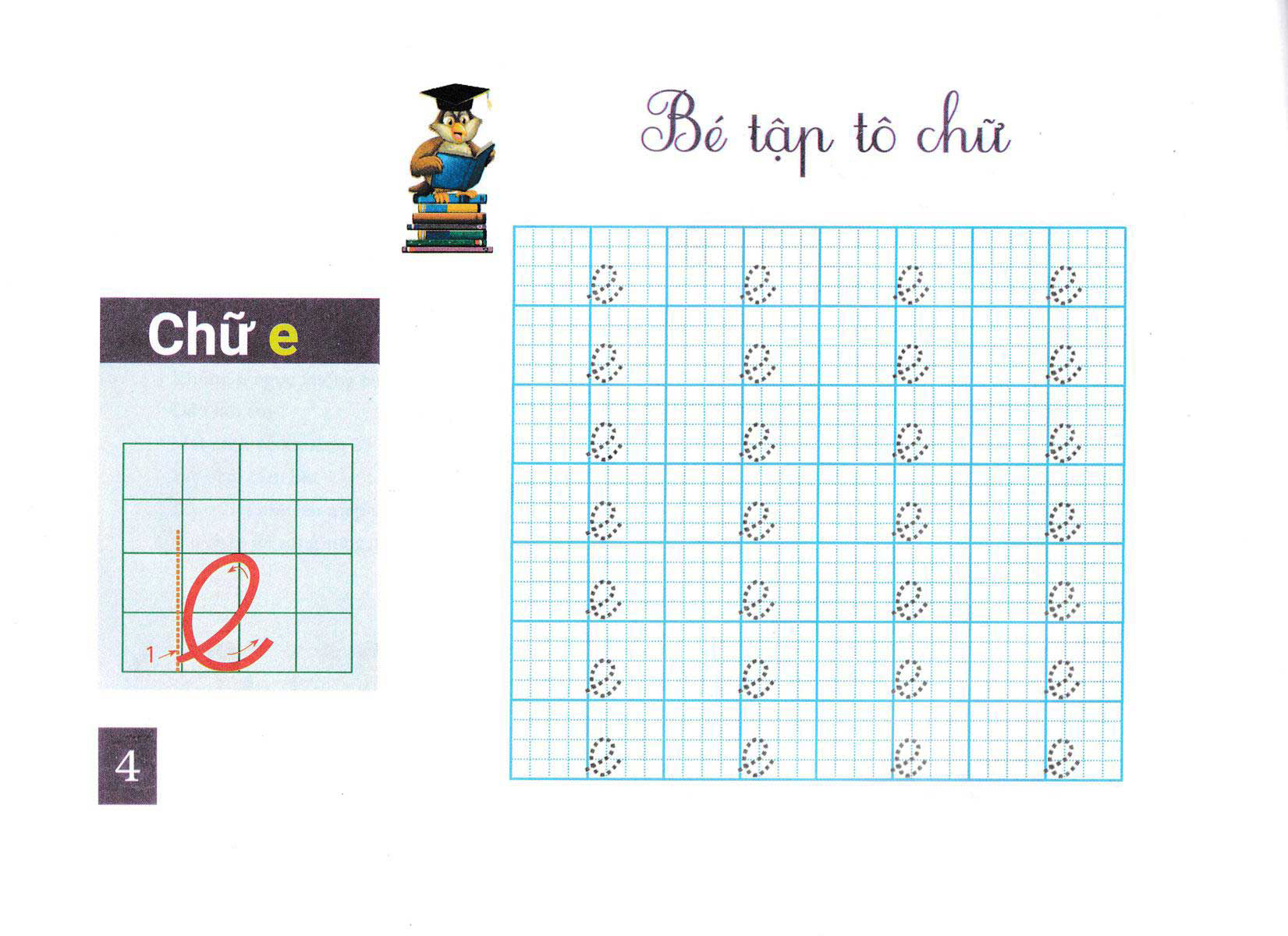 chắp cánh cùng bé tô chữ - tập tô chữ thường