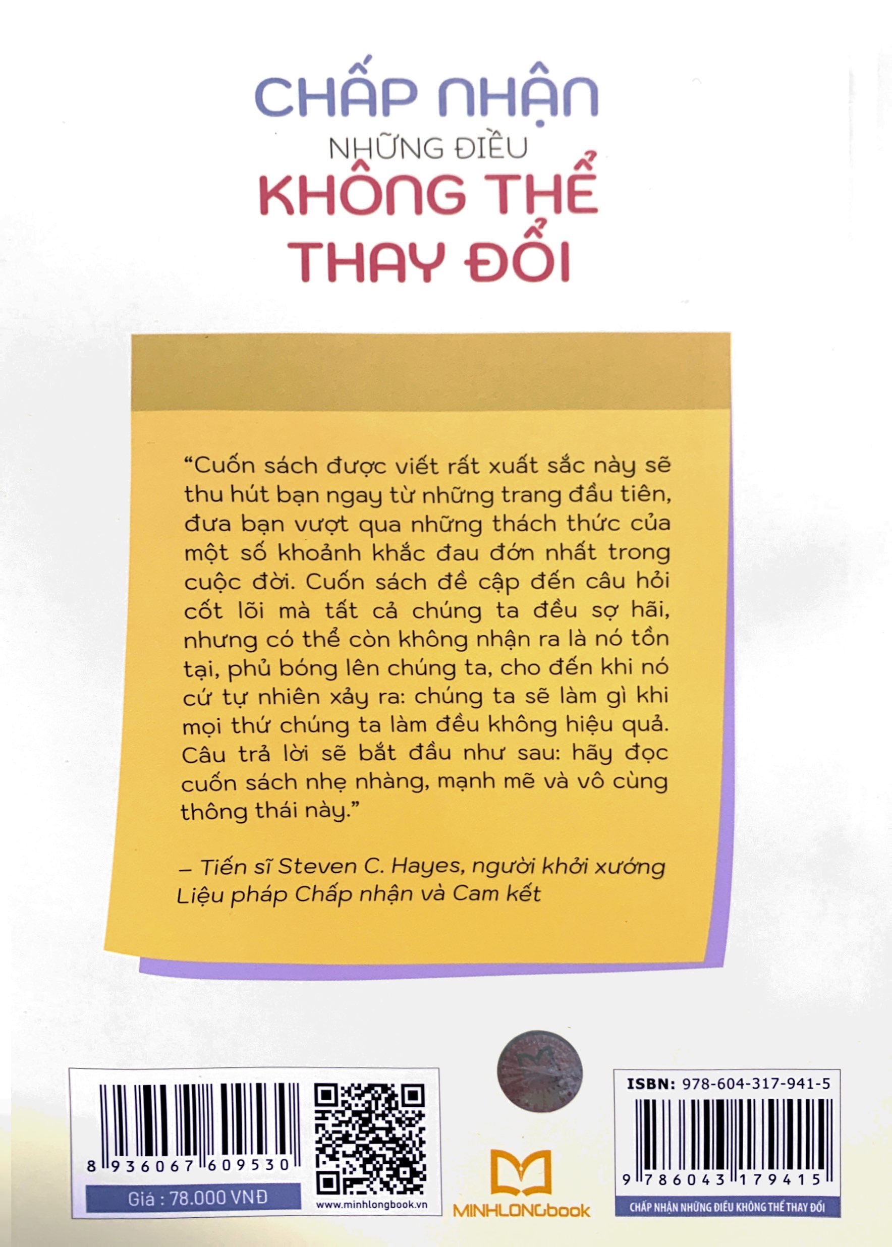 chấp nhận những điều không thể thay đổi