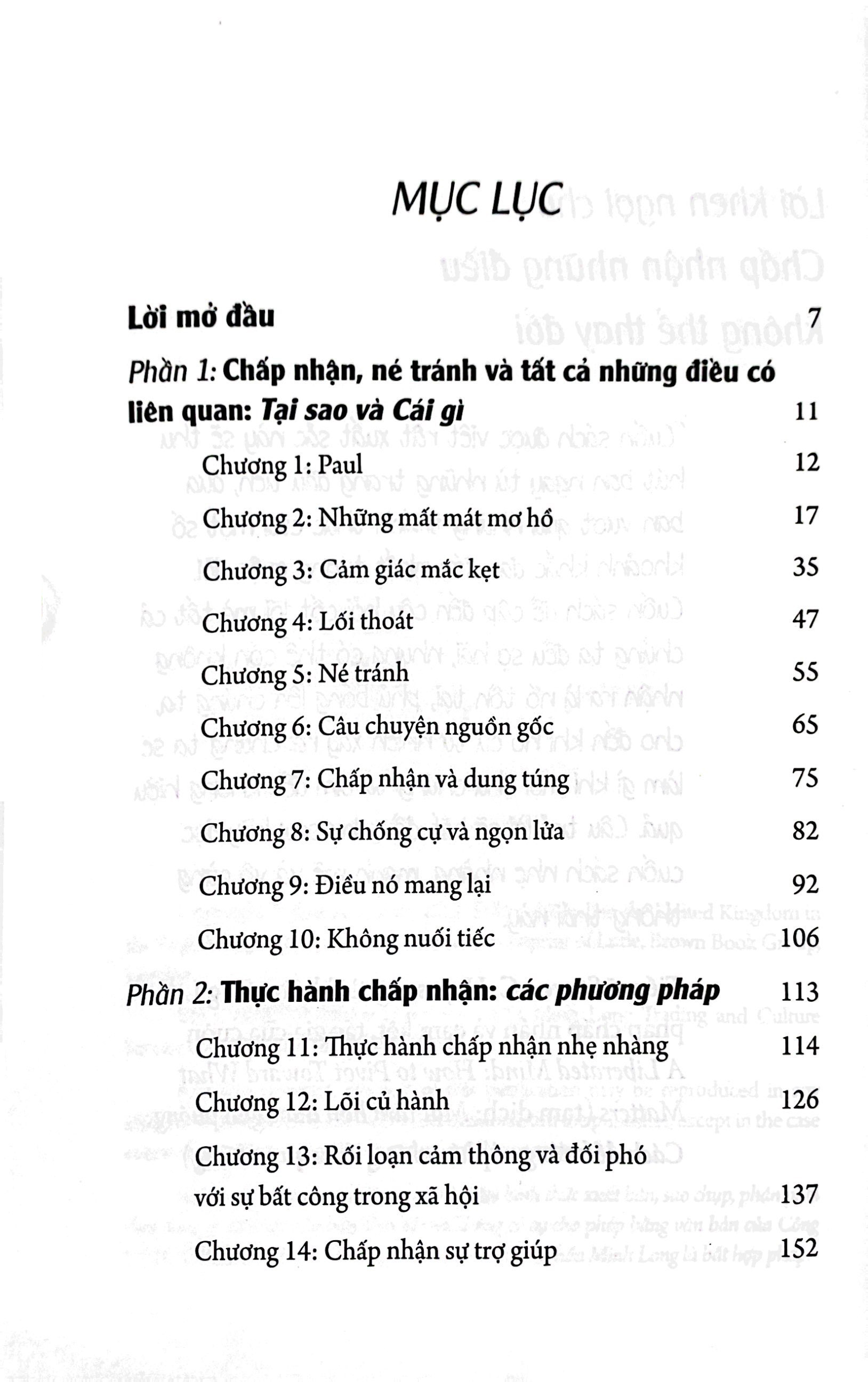 chấp nhận những điều không thể thay đổi