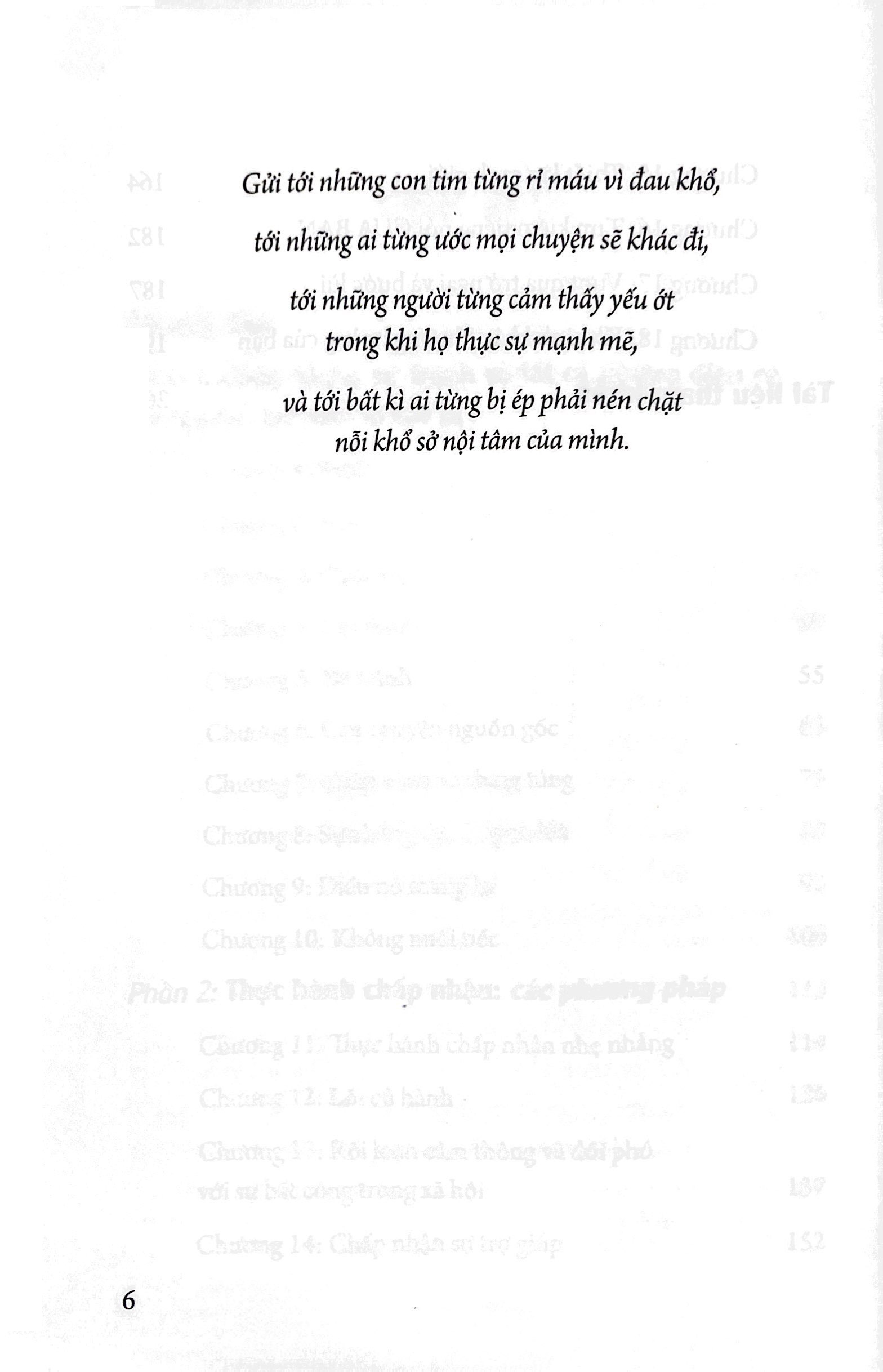 chấp nhận những điều không thể thay đổi