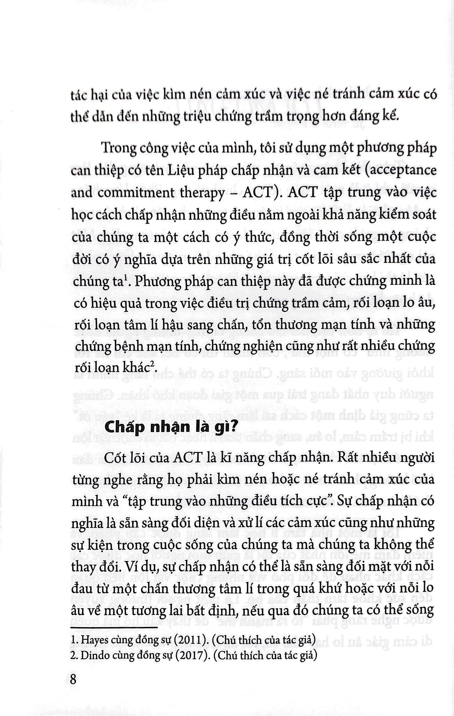 chấp nhận những điều không thể thay đổi